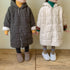 Children's cotton-padded clothes long plus velvet padded winter cotton-padded jacket